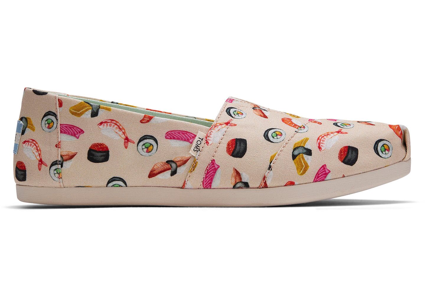 Toms Classics Sushi Dinner Print - Womens Alpargata Espadrilles - Beige - NZ - 574160BUI